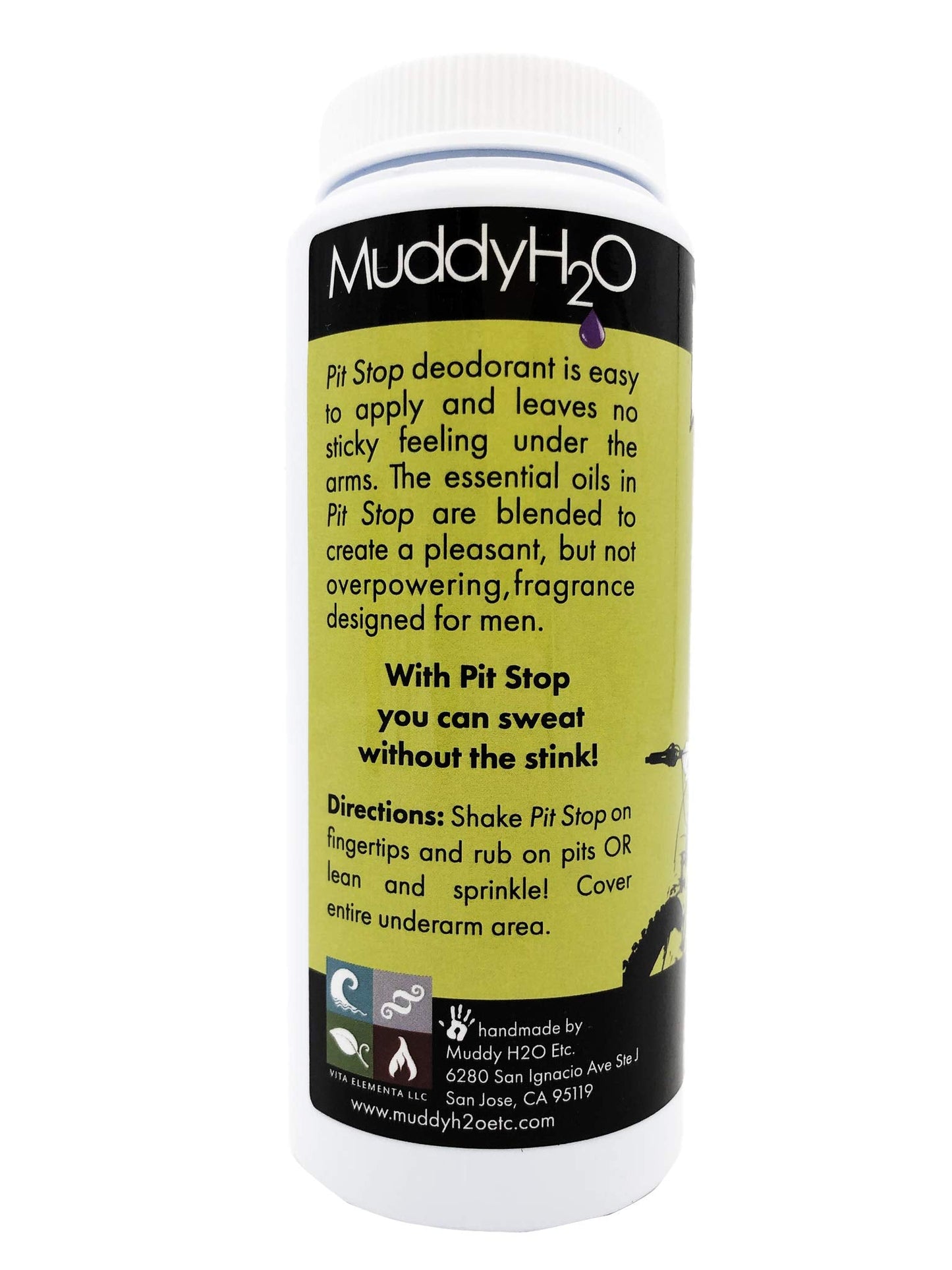 Pit Stop Deodorant for Men 4 Ounce Muddy H2O Etc The Sweat Without the Stink Beauty and Personal Care Muddy H2O