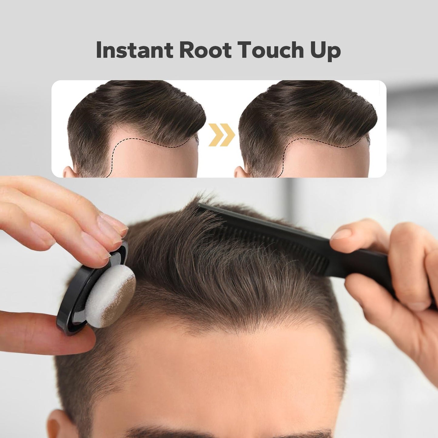StyleShark Hairline Powder - Stain-Proof Root Touch Up and Thinning Hair Cover for Women and Men (Light Brown) Beauty & Personal Care StyleShark