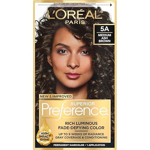 L'Oreal Paris Superior Preference Fade-Defying Color + Shine System 5A Medium Ash Brown Permanent Hair Color Beauty & Personal Care L'Oreal Paris