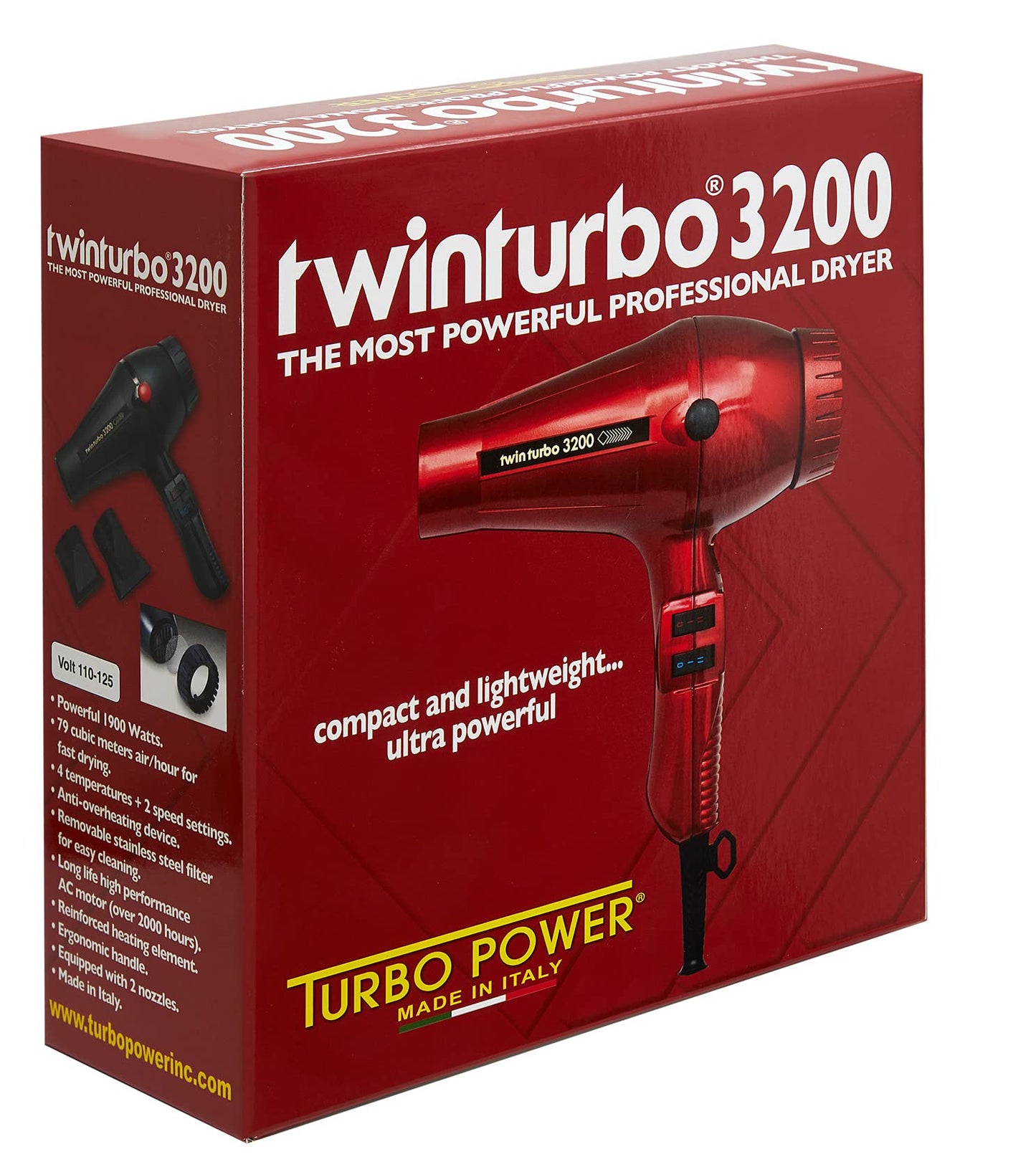 Turbo Power Twin Turbo 3200 RED [Health and Beauty],1 Count (Pack of 1) Beauty & Personal Care Twin Turbo