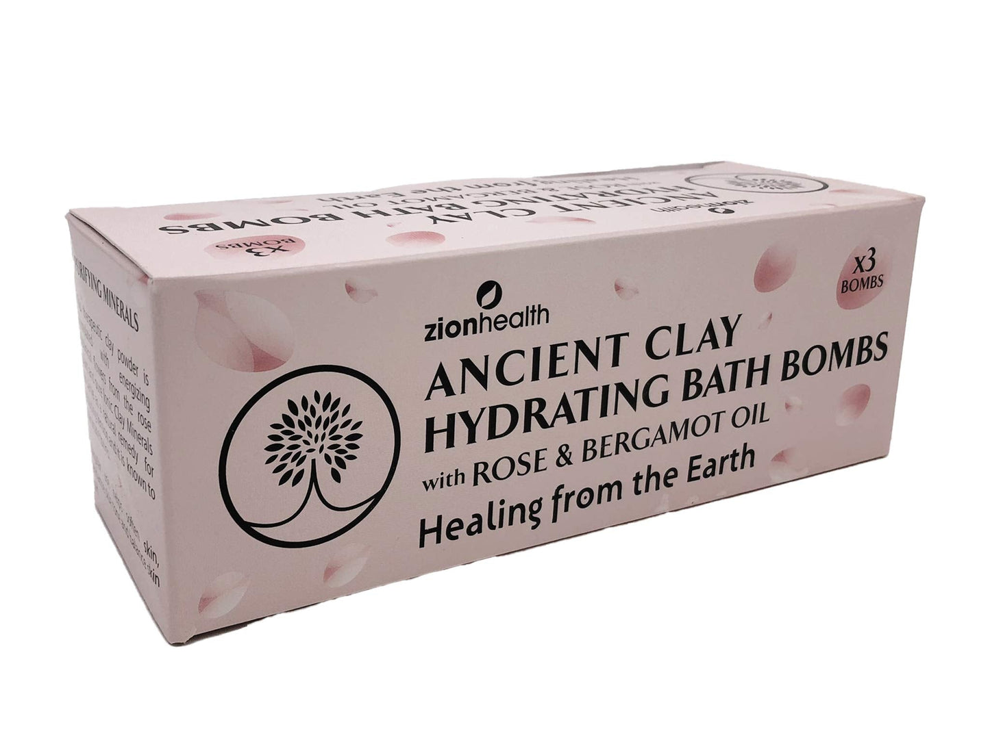 Bergamot Rose Hydrating Bath Bombs Zion Health 3 ct Bomb Beauty & Personal Care Zion Health