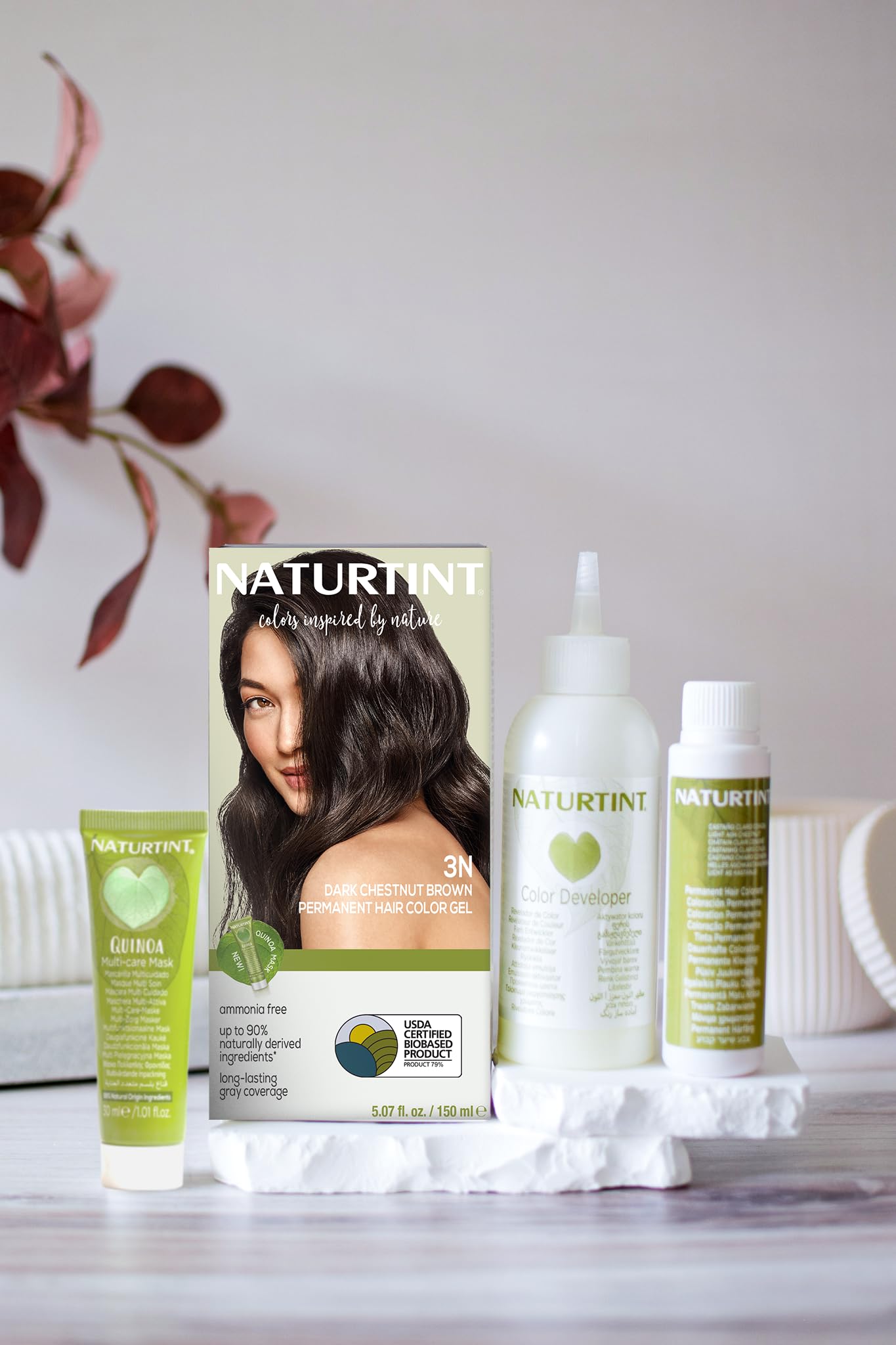 Naturtint 3N Dark Chestnut Brown Permanent Hair Color (Pack of 1), Ammonia Free, Vegan, Cruelty Free, up to 100% Gray Coverage, Long Lasting Results Beauty & Personal Care Naturtint