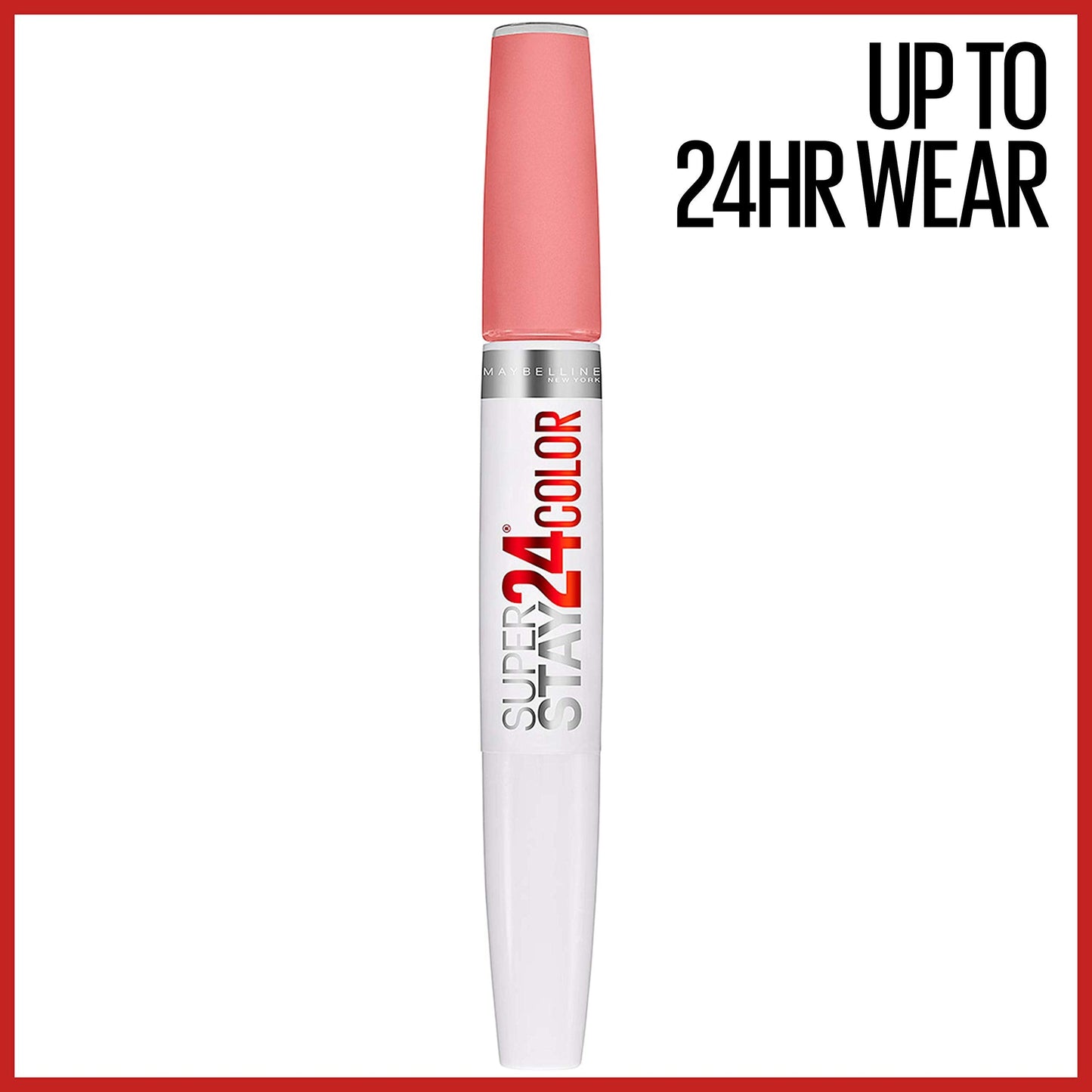 Maybelline Super Stay 24, 2-Step Liquid Lipstick Makeup, Long Lasting Highly Pigmented Color with Moisturizing Balm, All Night Apricot, Nude Orange, 1 Beauty & Personal Care MAYBELLINE
