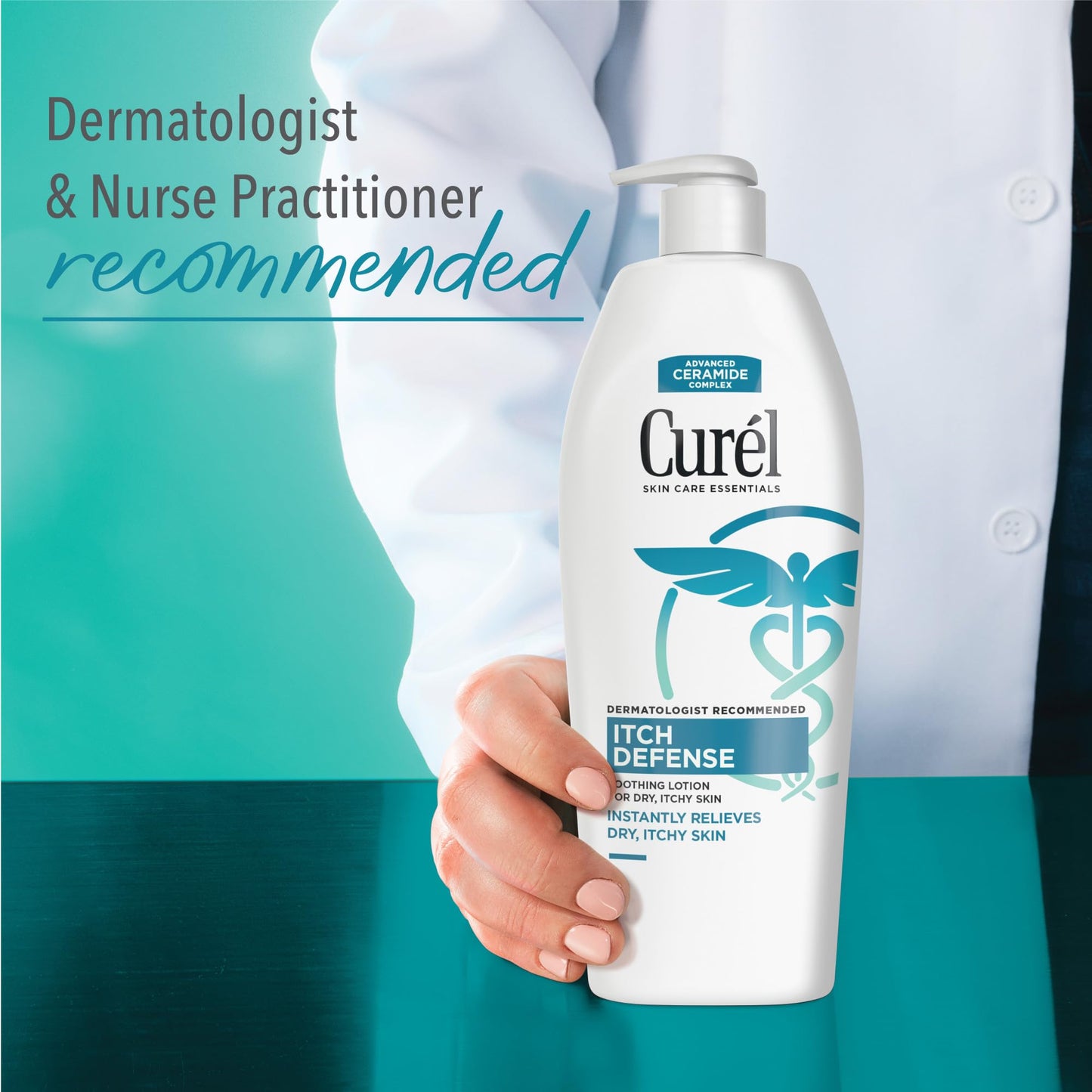Curel Itch Defense Calming Body Lotion, Moisturizer for Dry, Itchy Skin, Body and Hand Lotion, with Advanced Ceramide Complex, Pro-Vitamin B5, Shea Beauty & Personal Care Curel