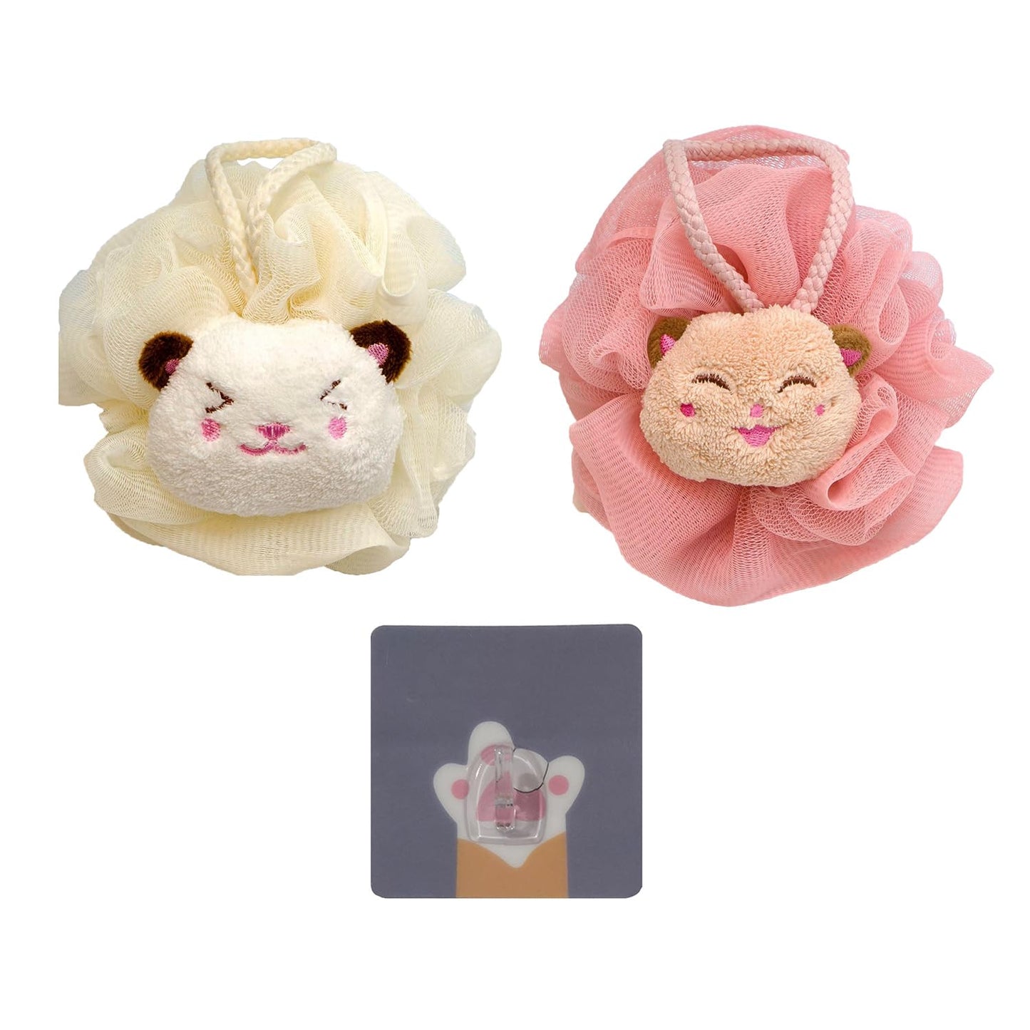 Cute Body Loofah Sponge Back Scrubber for Shower Loofah Women Anime Body Scrubber Cartoon Shower Loofah Baby Body Luffa Sponges Soft Large Loofah Body Beauty and Personal Care sailorsunny