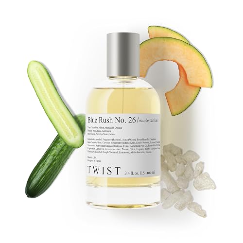 Twist Blue Rush No. 26 - Eau De Parfum Inspired by Polo Blue, Long-Lasting Perfume for Men, Melon & Cucumber, Vegan, Clean Ingredients, Fragrance Beauty & Personal Care HOUSE OF TWIST