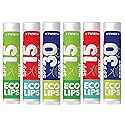 Eco Lips Classic Variety Broad Spectrum Sunscreen Lip Balm 6-Pack (Berry, Sport, Mint) - 100% Plastic-Free Plant Pod Packaging - Made in USA Beauty & Personal Care Eco Lips