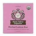 Moon Valley Organics Herbal Lotion Bar in Lavender, Moon Melt Bar, Calendula and Comfrey, Beeswax, Heal and Restore Chapped Skin, Soothing Beauty & Personal Care Moon Valley Organics