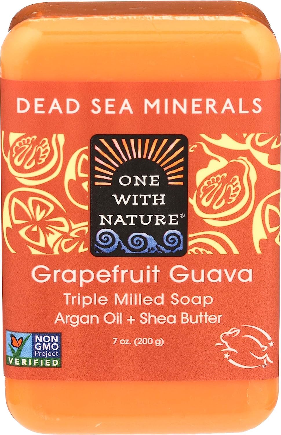 One With Nature Dead Sea Minerals Bar Soap Grapefruit Guava - 7 oz Beauty & Personal Care One With Nature