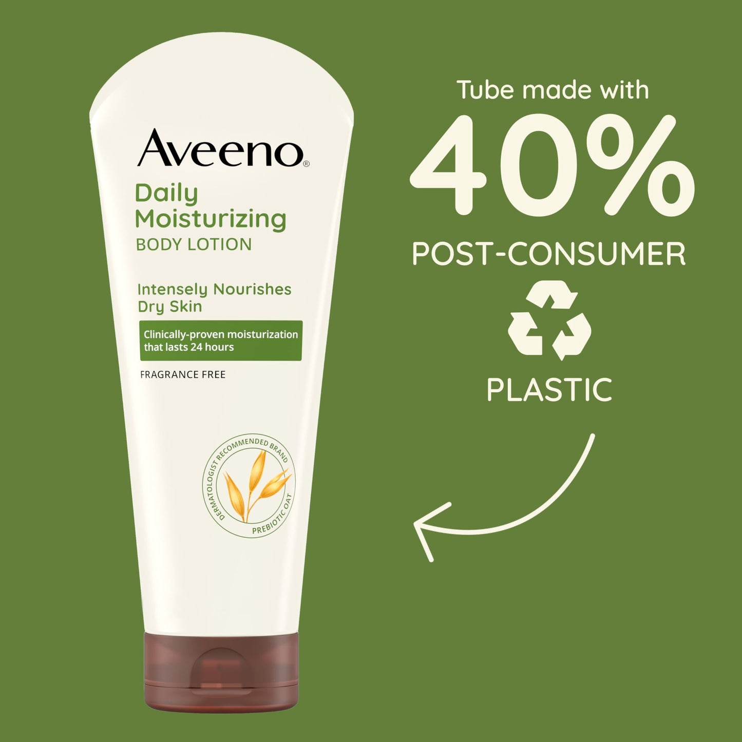 Aveeno Daily Moisturizing Body Lotion, Gentle Lotion Nourishes Dry Skin with Moisture, Sooth-ing Prebiotic Oat, Fragrance-Free, Non-Comedogenic Beauty & Personal Care Aveeno