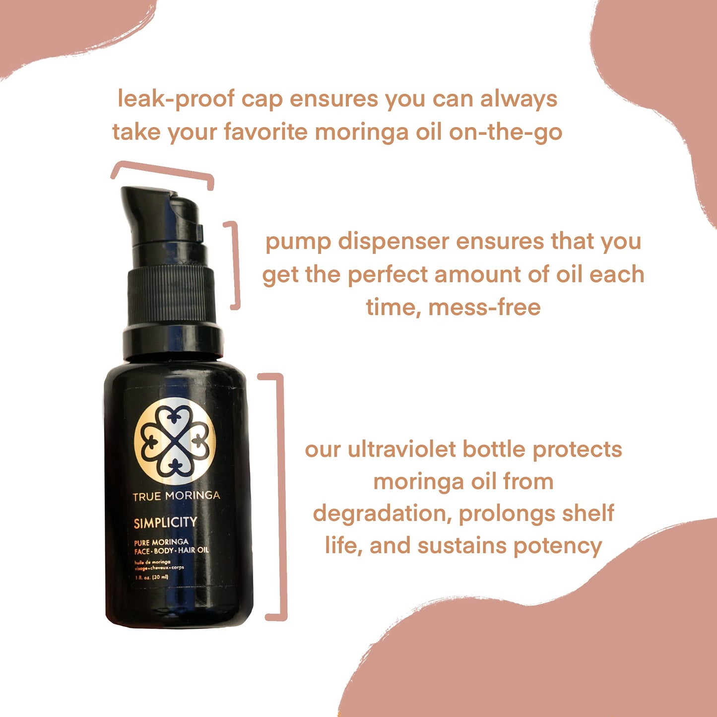 True Moringa Oil 100% Pure, Cold-Pressed Moringa Oil for Face, Hair & Skin?Anti Aging. Brightening Moisturizer, Unscented 30 ml ? Beauty & Personal Care True Moringa