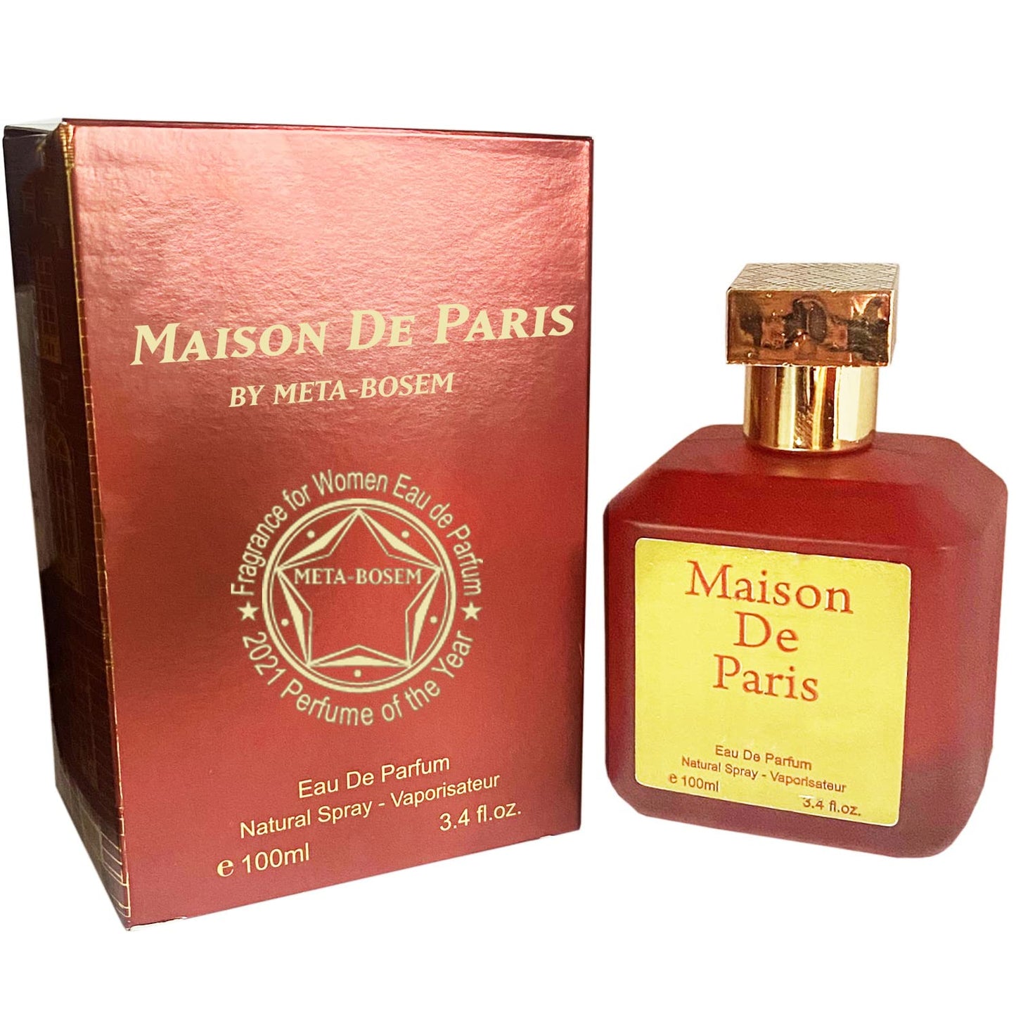 META-BOSEM Mason de Paris, Women Perfume Eau de Parfum Natural Spray - Freshl Notes - Great Holiday Gift - a Classic Bottle, 3.4 Fluid Ounce/100Ml Beauty & Personal Care META-BOSEM