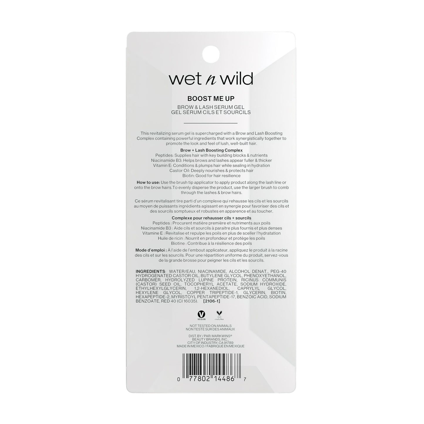 wet n wild Boost Me Up Brow And Lash Growth Enhancing Serum Beauty & Personal Care wet n wild