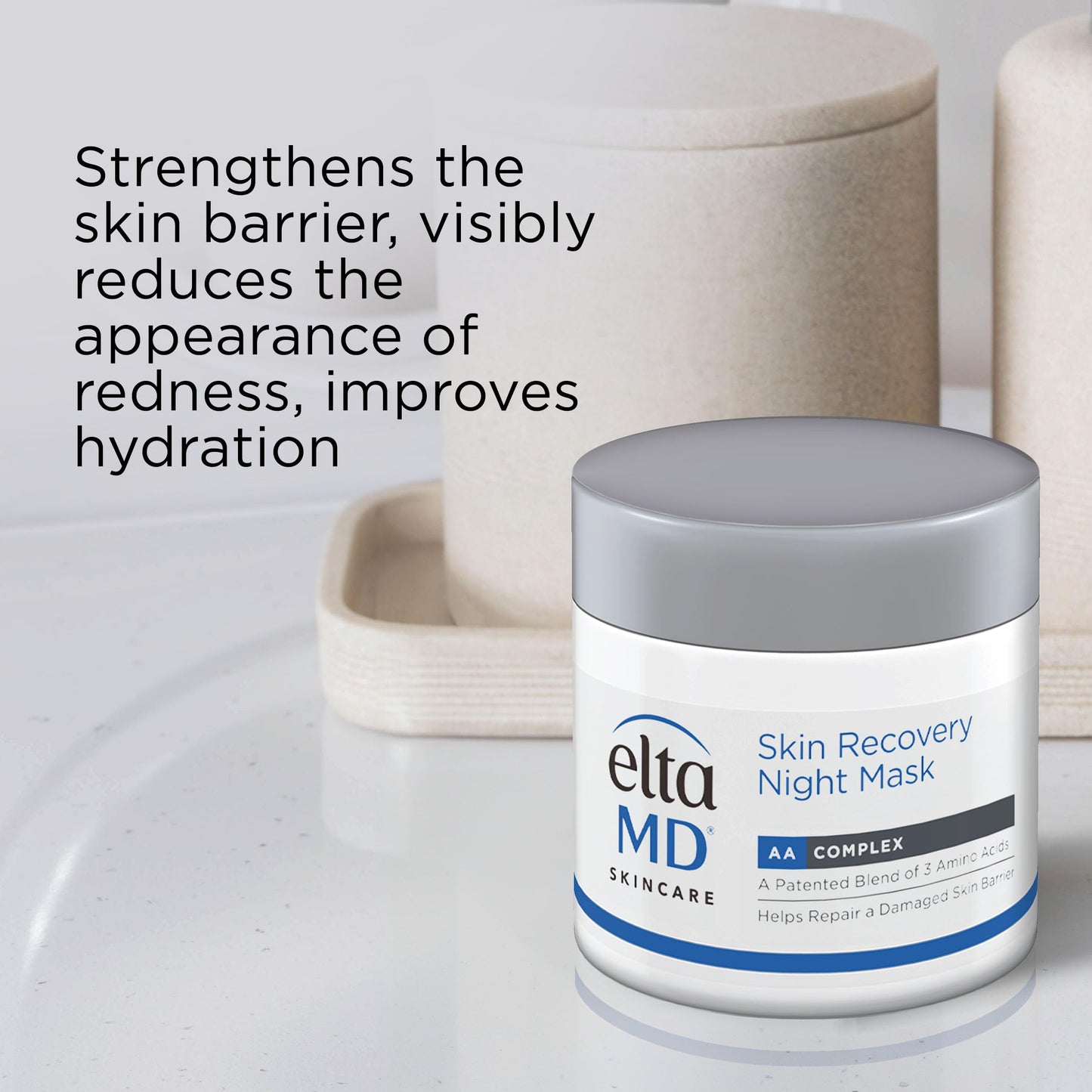 EltaMD Skin Recovery Overnight Face Mask, Moisturizer Cream Night Mask for Face & Neck, Safe for Sensitive Skin, 1.7 oz Jar Beauty & Personal Care EltaMD