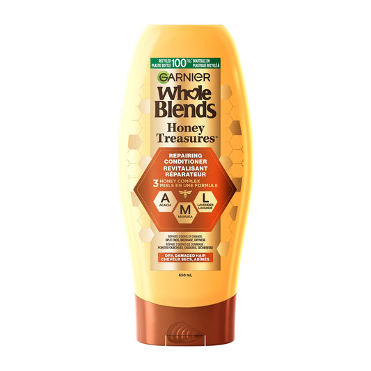 Garnier Whole Blends Repairing Conditioner Honey Treasures, Damaged Hair, 22 fl; oz. Beauty & Personal Care Garnier