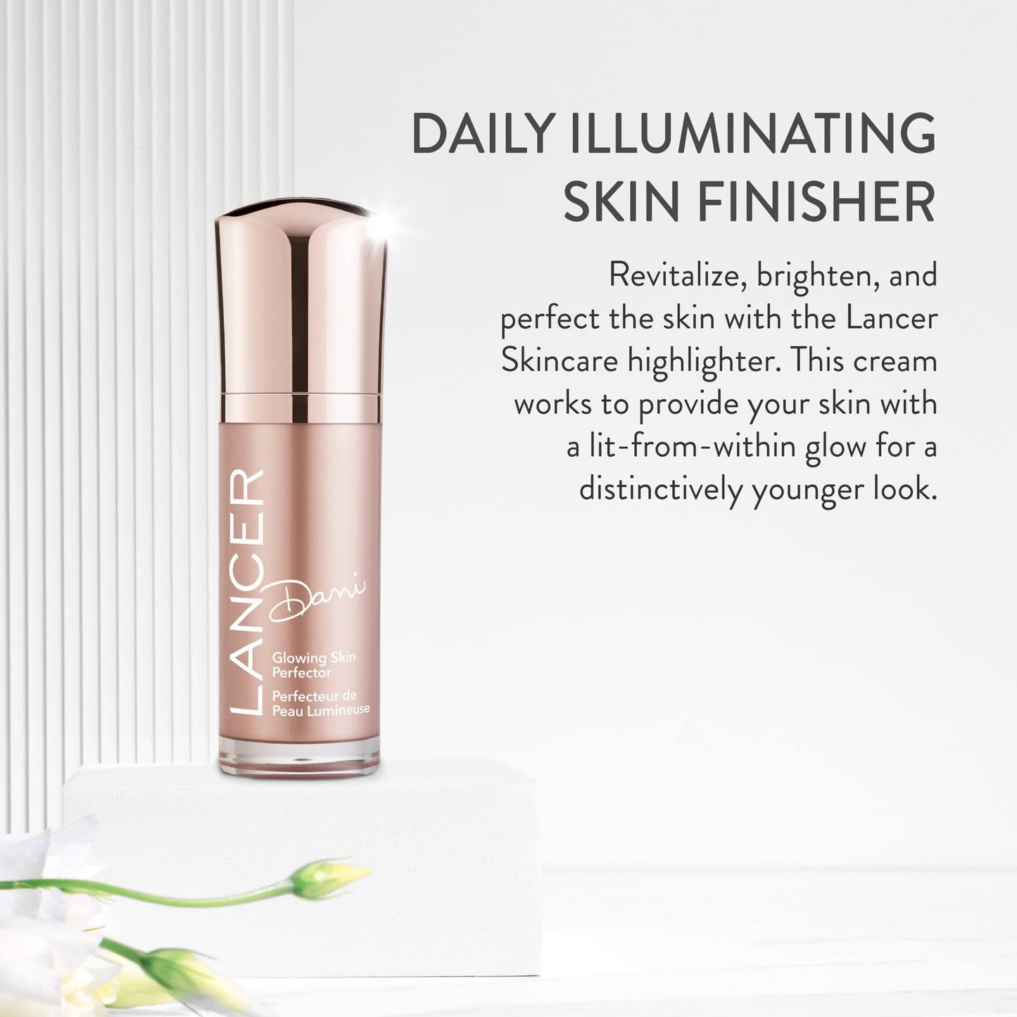 Lancer Skincare Dani Glowing Skin Perfector, Cream Highlighter Makeup with Asian Botanical Blend and Skin Luminizers, 1 Fluid Ounce Beauty & Personal Care Lancer