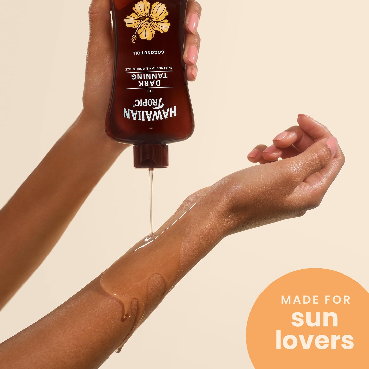 Hawaiian Tropic Dark Tanning Oil, 8Fl Oz | Moisturizing Body Oil with Cocoa Butter, Tan Enhancer, 8Fl Oz each Twin Pack Beauty & Personal Care Hawaiian Tropic