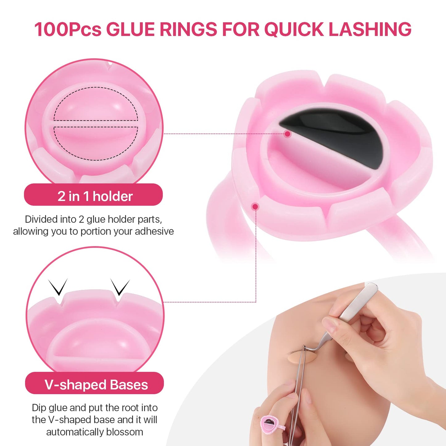 Pretty memory Eyelash Extension Kit for Beginners, Lash Extension Training Kit with Silicone Mannequin Head Removable Eyelids for Makeup and Eyelash Beauty & Personal Care Pretty memory