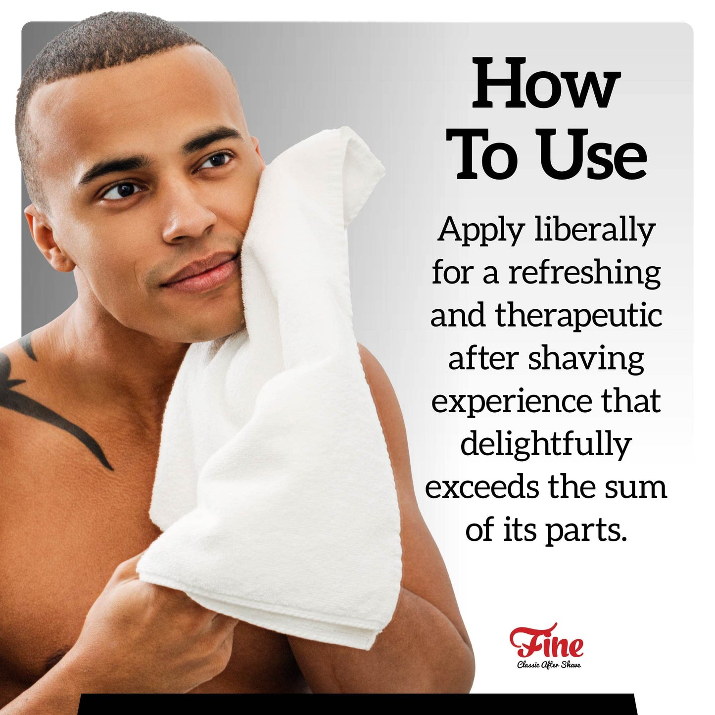 Fine Men's Aftershave - Bay Rum Fragrance, Soothing & Toning Post Shave Balm, Calms Razor Burn, Classic Barbershop Feel, Alcohol-Based Formula, Gentle Beauty and Personal Care Fine