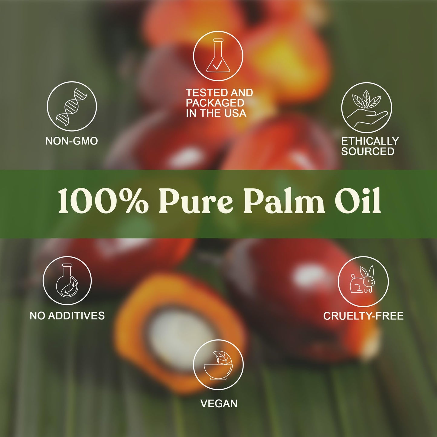 Soapeauty Palm Oil RBD - 100% Pure, Cold-Pressed, Non-Hydrogenated & Sustainable for DIY Soap, Creams & Lotions - Rich in Vitamin E - 16 fl oz Beauty & Personal Care Soapeauty