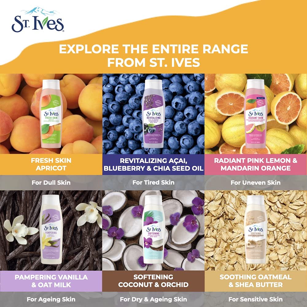 St. Ives Radiant Skin Body Wash Pink Lemon and Mandarin Orange, 13.5 Fl Oz (Pack of 1) Beauty & Personal Care St. Ives