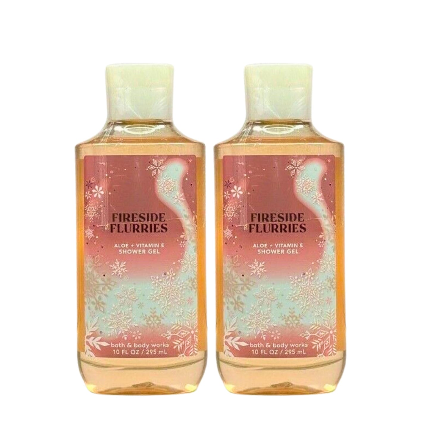Bath & Body Works Shower Gel, Gift Set of 2, 10oz Each (Fireside Flurries) Beauty & Personal Care Bath & Body Works