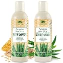 Eczema & Psoriasis Shampoo & Conditioner Set For Men & Women (2 Pack)-Aloe Vera & Manuka Honey for Gentle Itchy, Dry Scalp Treatment-Dandruff Beauty & Personal Care Green Leaf Naturals