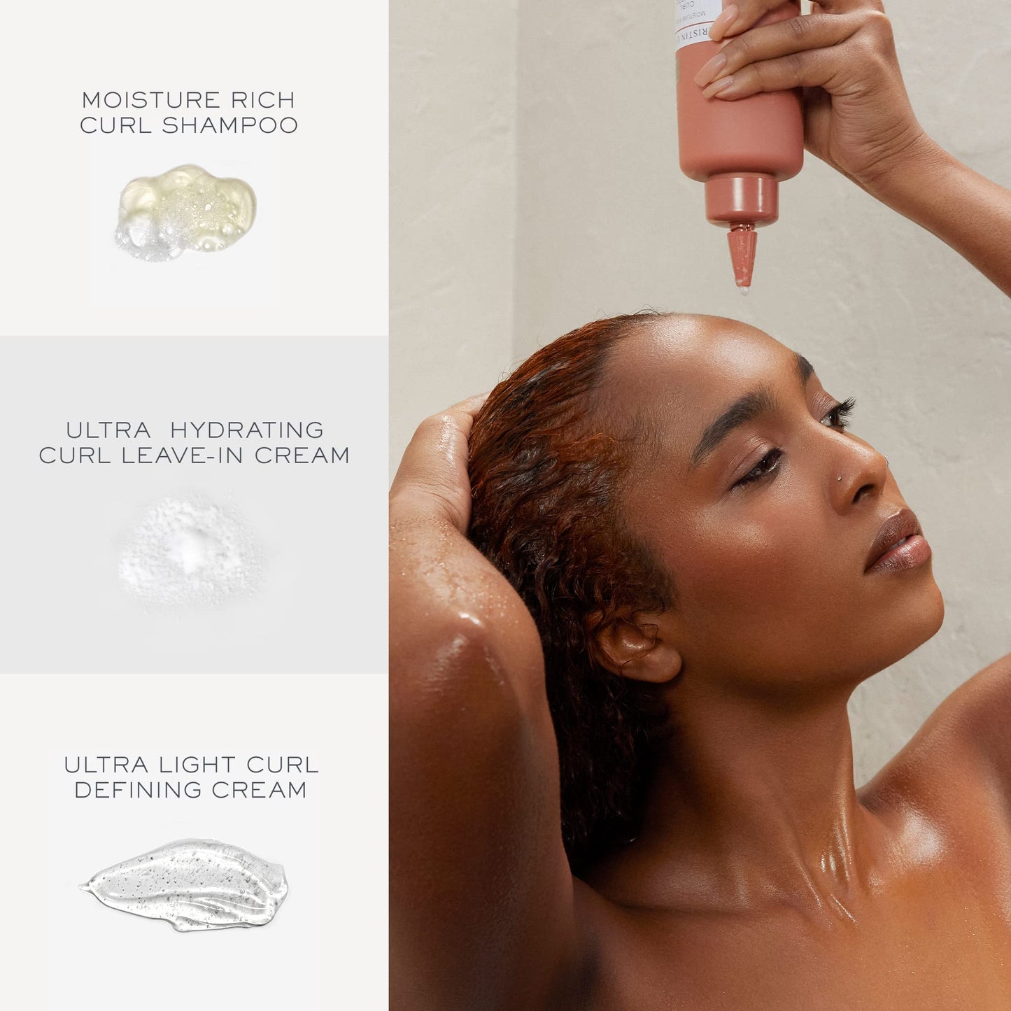Kristin Ess Bouncy Curls Curly Hair Care Set - Moisturizing Shampoo, Hydrating Leave In Conditioner, Ultra Light Curl Defining Cream for Anti Frizz Beauty & Personal Care Kristin Ess