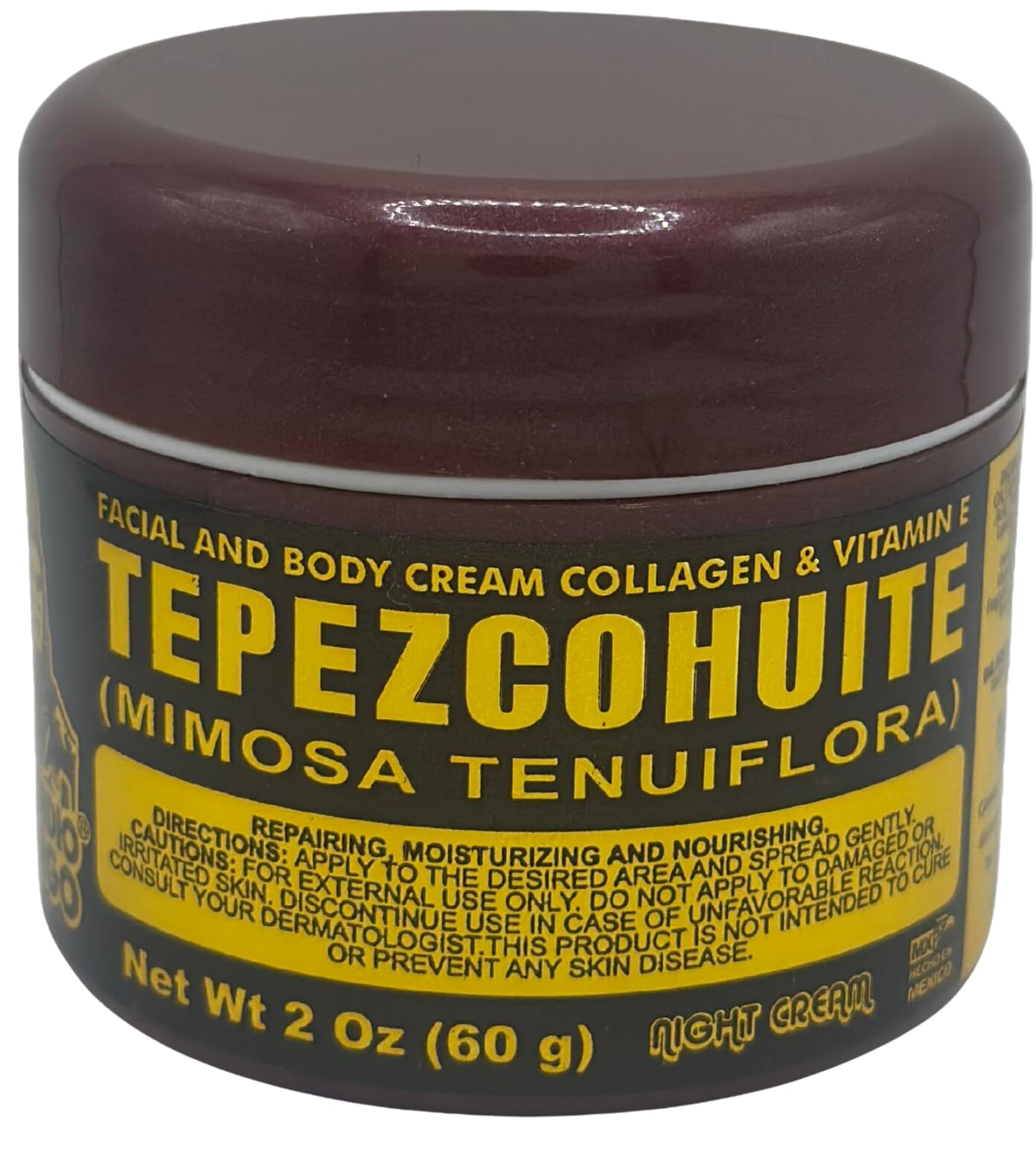 DEL INDIO PAPAGO Night Skin Cream with Tepezcohuite 60g / 2.Fl Oz Beauty & Personal Care Indio Papago