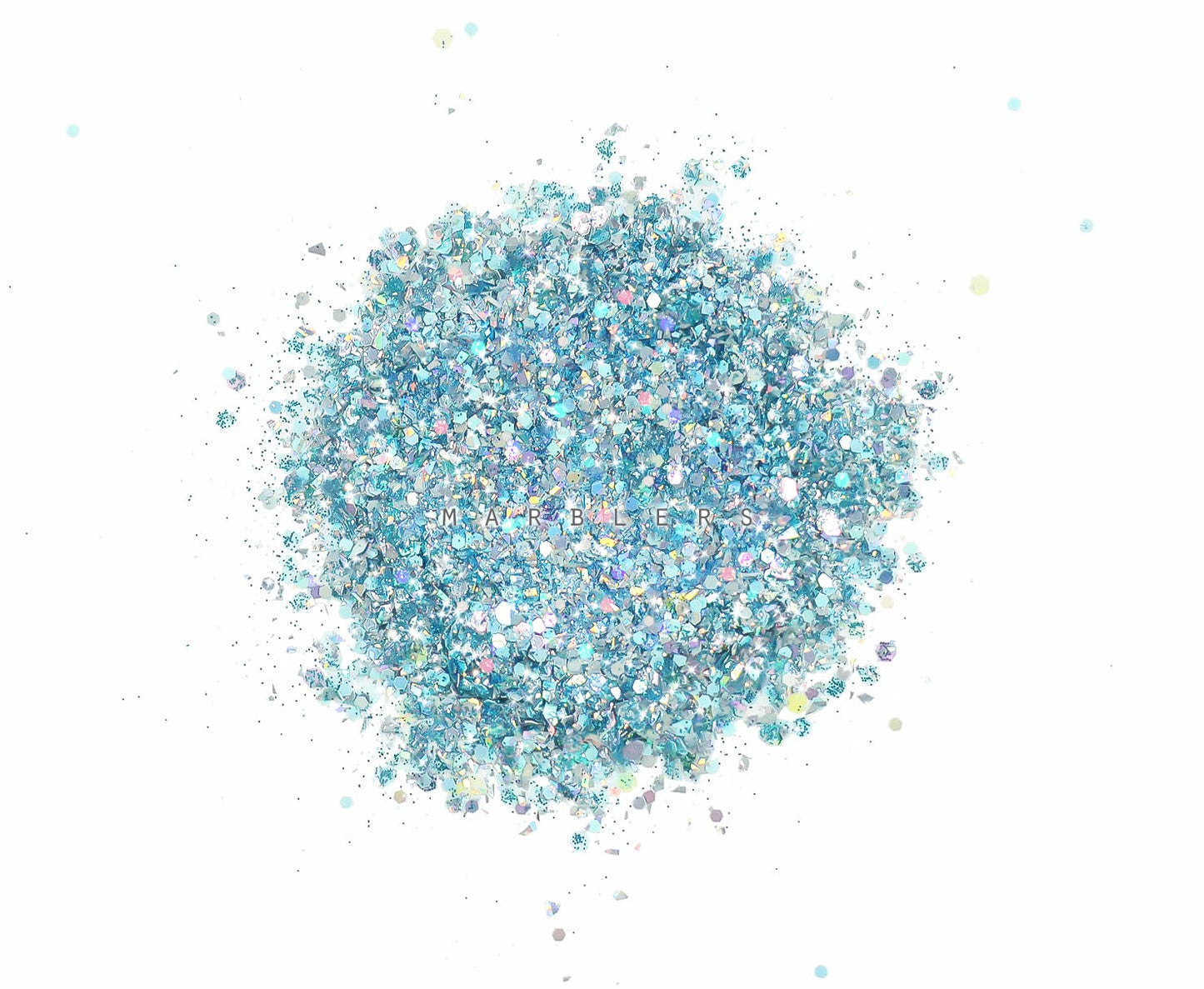 MARBLERS Holographic Glitter [Mixed Blue] 1.5oz (42g) | Chunky | Non-Toxic, Vegan, Cruelty-Free | Face, Body, Eyeshadow, Hair, Festival, Party Makeup Beauty & Personal Care MARBLERS