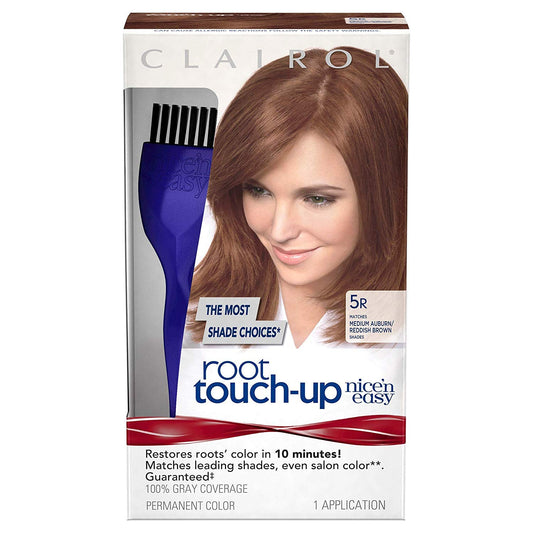 ClAIROL Nice 'n Easy Root Touch-Up 5R Medium Auburn/Medium Reddish Brown 1 Each ( Pack of 4) Beauty & Personal Care NICE 'N EASY