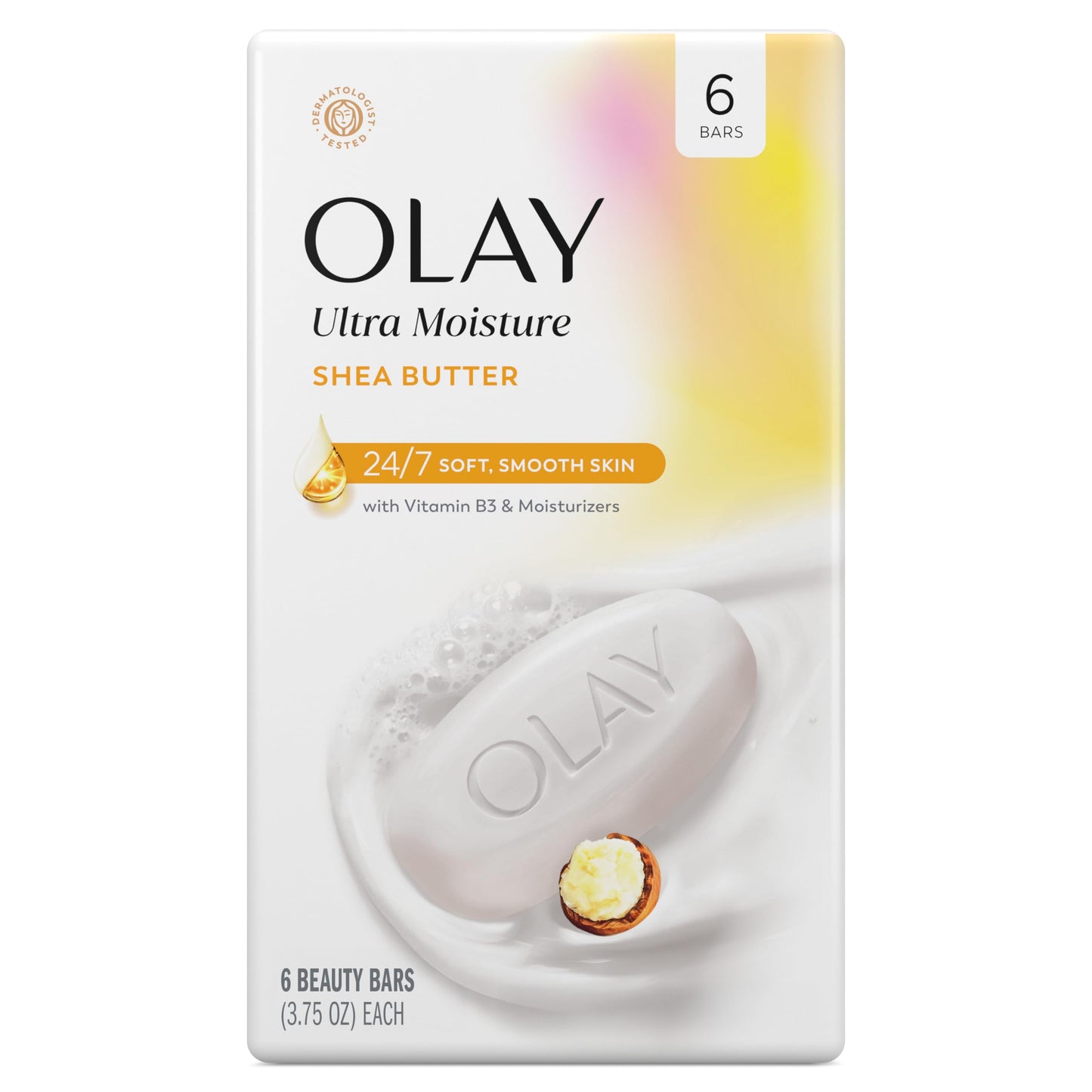 Olay Beauty Bar, Ultra Moisture,10x More Moisturizers, 24/7 Soft & Smooth Skin, Gentle Cleanse on Face & Body, Vitamin B3 Complex, For All Skin Types Beauty & Personal Care Olay