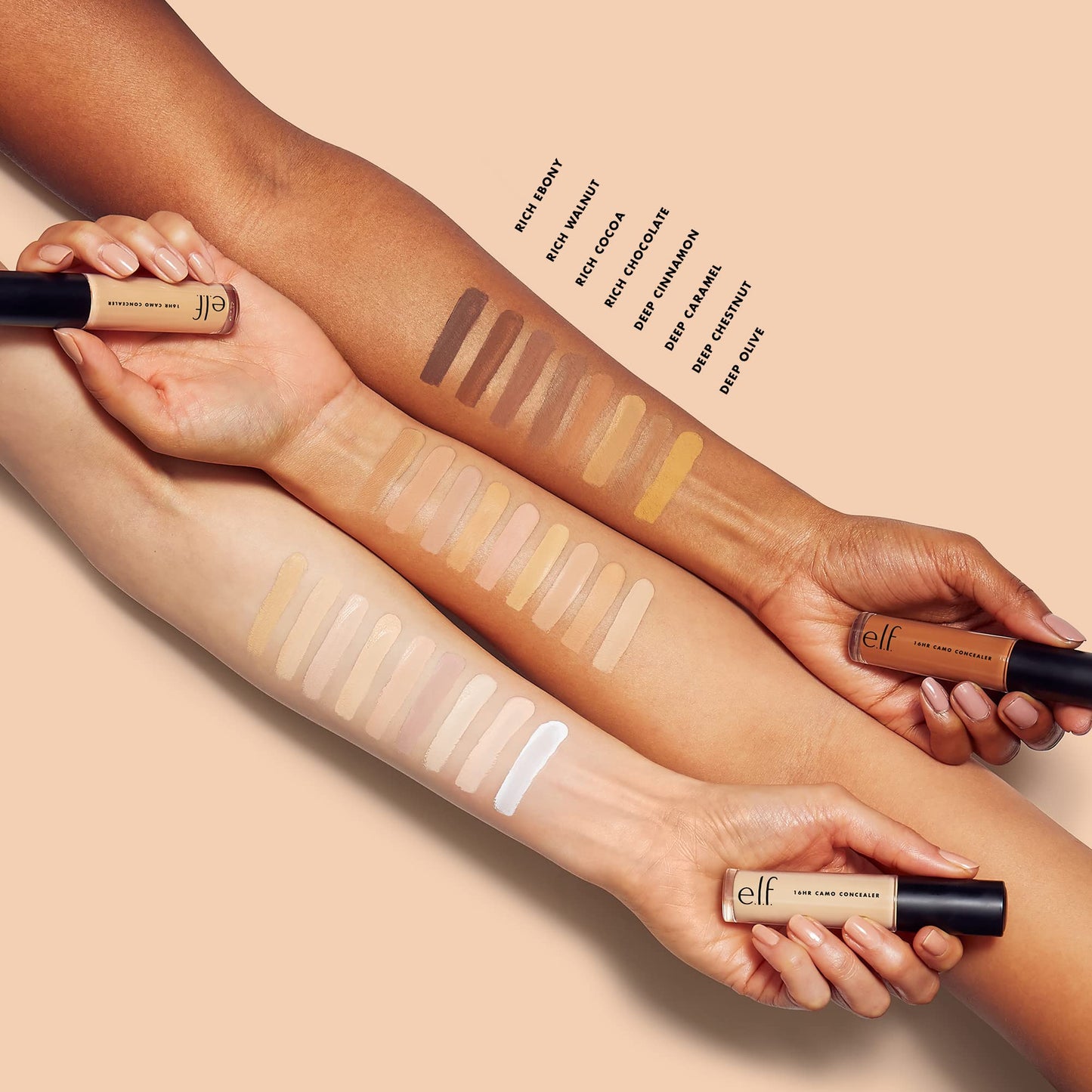 e.l.f. Hydrating Camo Concealer, Lightweight, Full Coverage, Long Lasting, Conceals, Corrects, Covers, Hydrates, Highlights, Deep Caramel, Satin Beauty & Personal Care e.l.f.