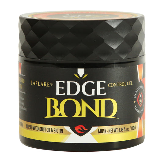 Laflare Edge control Extreme Hold Gel for Nature & kids Hair w Biotin & Coconut Oil Non-Greasy for All Hair type 100ml (Musk) Beauty & Personal Care Laflare