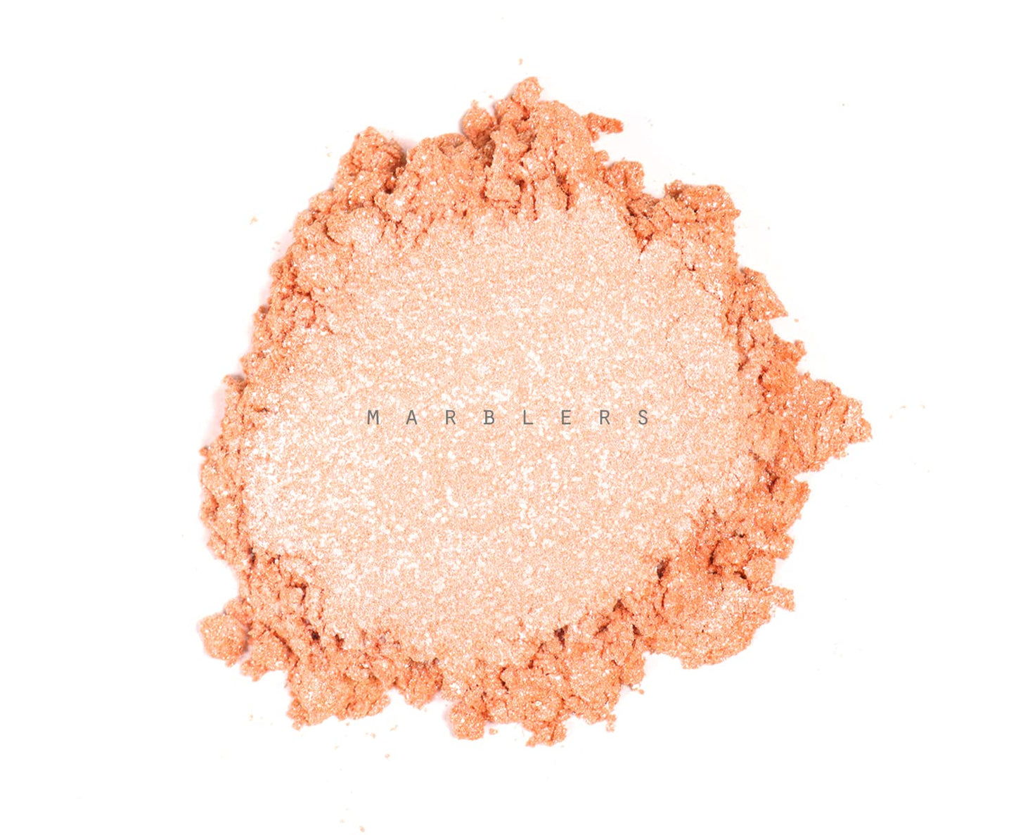 MARBLERS Chunky Natural Mica Powder [Apricot Pearl] 0.11oz (3g) | Highly Pigmented | Non-Toxic, Vegan, Cruelty-Free | Eyeshadow, Body Butter, Nail Beauty & Personal Care MARBLERS