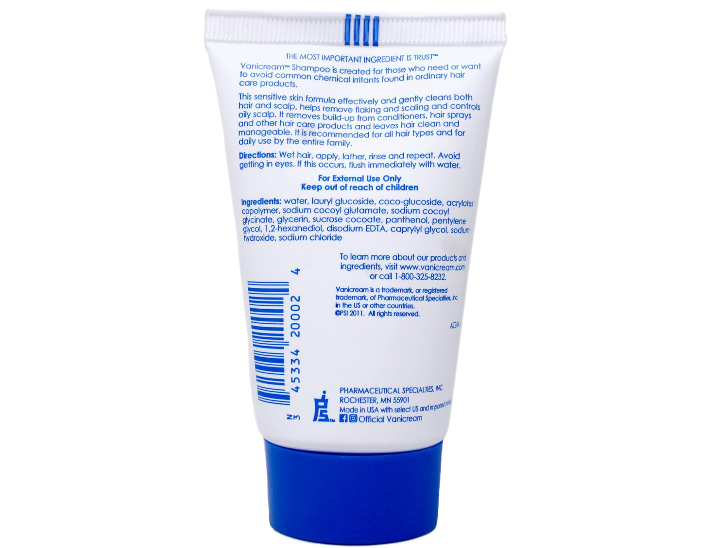 Vanicream Shampoo and Conditioner, 2 Ounce Travel Size Combo Set Beauty & Personal Care Vanicream