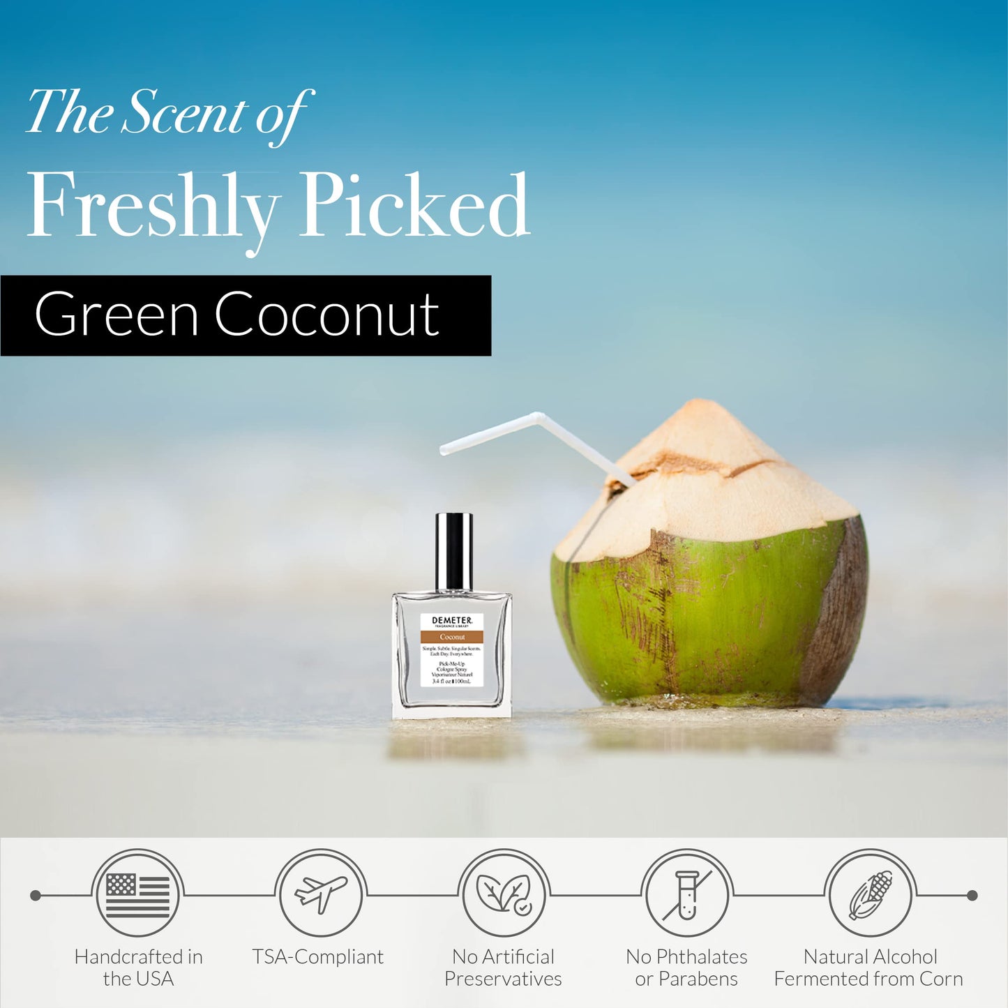 DEMETER Fragrance Library 3.4 oz Cologne Spray - Coconut Beauty & Personal Care DEMETER