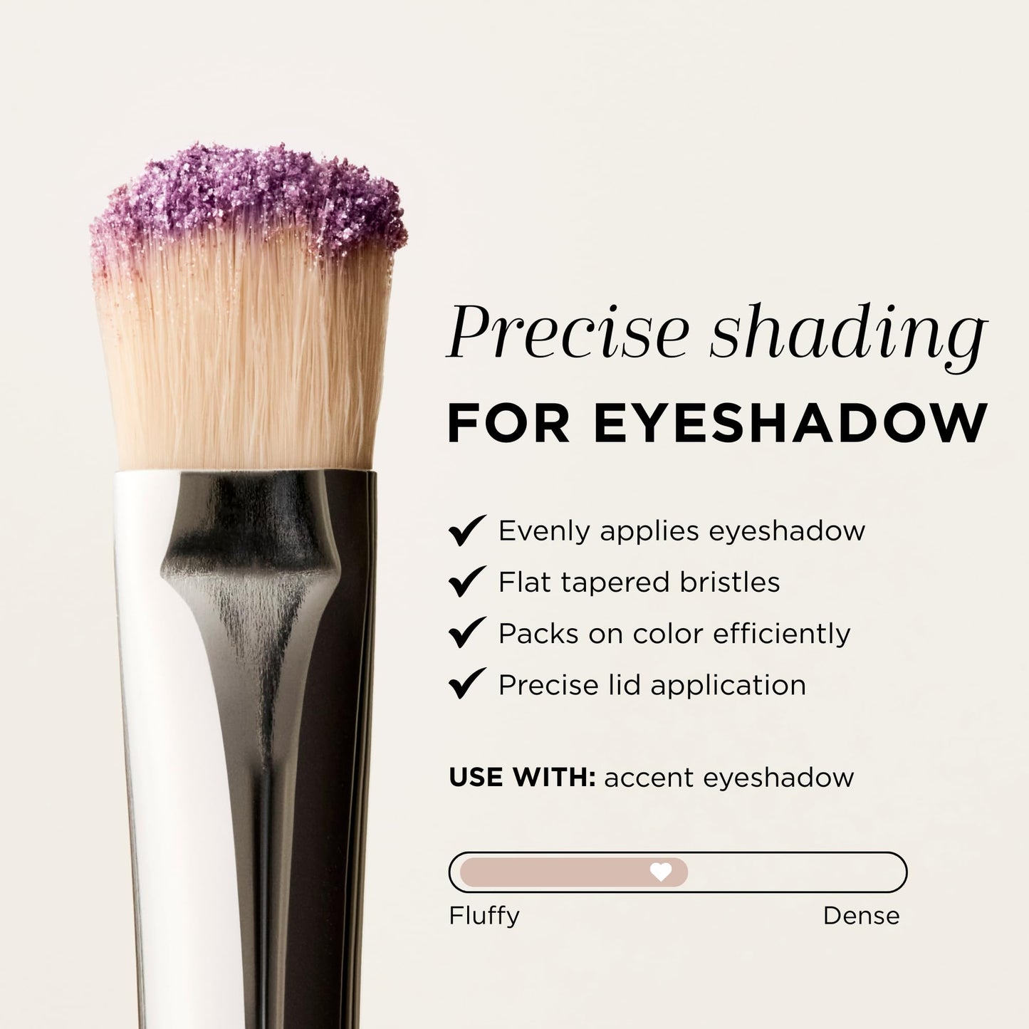 HALEYS Beauty Lid Brush, Medium, Flat & Tapered Eyeshadow Make Up Brush for Cream & Powder, Blending Tool for Eye Makeup, Makeup Brushes Essential Beauty & Personal Care HALEYS