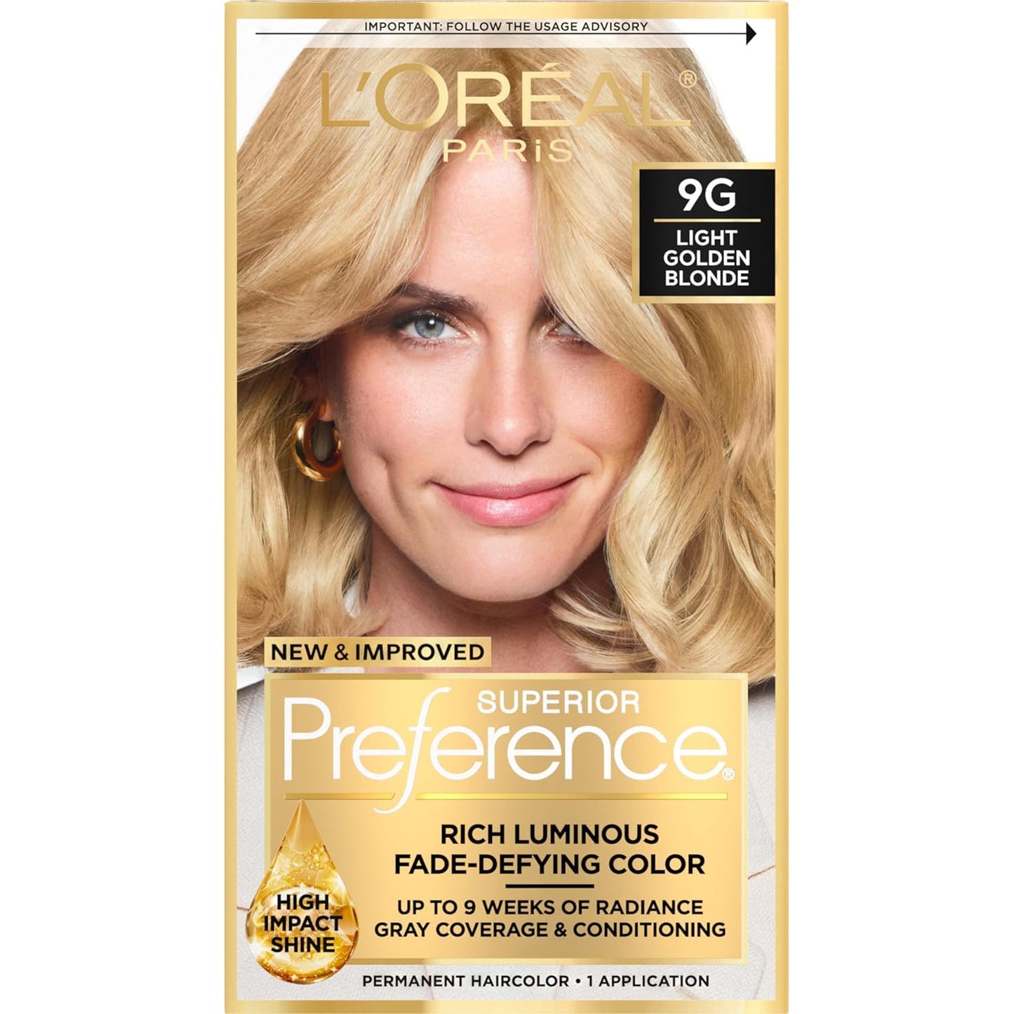 L’Oreal ParisSuperior Preference - 9G Light Golden Blonde 1 Each (Pack of 2) Beauty & Personal Care L'Oreal Paris