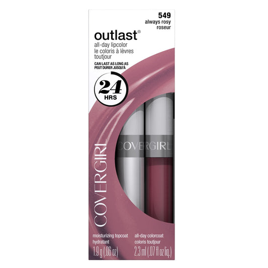 COVERGIRL Outlast All Day Two-Step Lipcolor Always Rosy 549, 0.13 Oz Beauty & Personal Care COVERGIRL