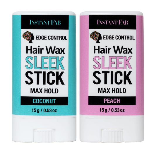 STUDIO LIMITED Edge Control Hair Wax Sleek Max Hold Styling Pomade, Non-greasy Coconut Scented Hair Wax (Coconut & Peach) Beauty & Personal Care STUDIO LIMITED