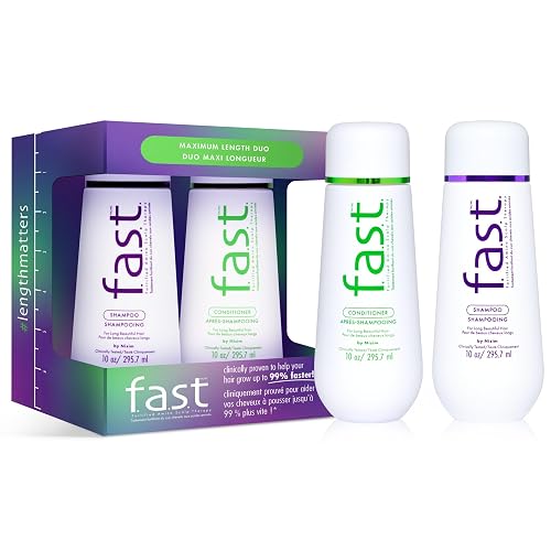 Hair Growth Shampoo & Conditioner Duo - Clinically Proven - Helps Grow Hair 99% Faster in 12 weeks- Biotin, Niacinamide & 8 Amino Acids - All Hair Beauty & Personal Care Nisim