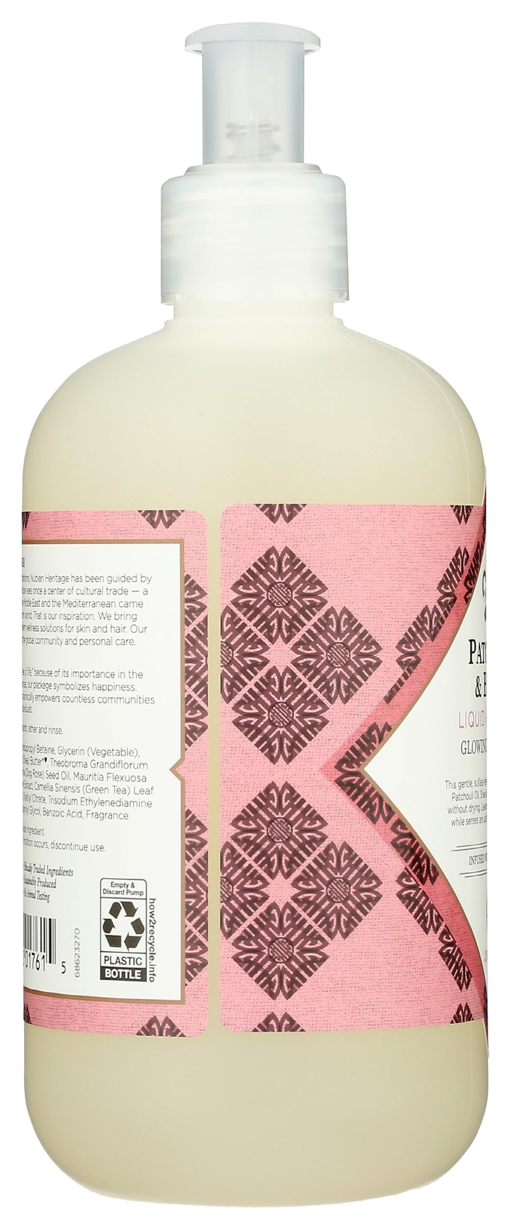 NUBIAN HERITAGE Patchouli and Buriti Liquid Hand Soap, 12 FZ Beauty & Personal Care Nubian Heritage