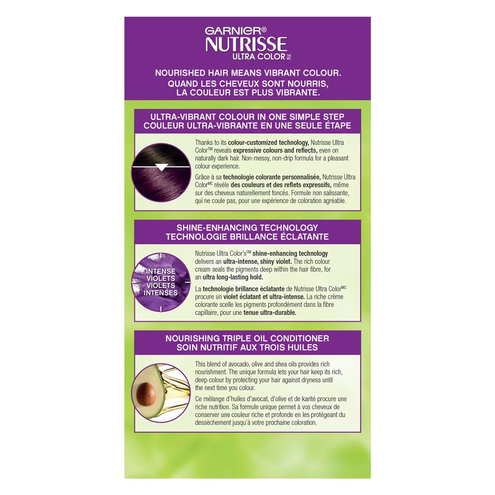 Garnier Nutrisse Nourishing Color Cream Hair Colour, Deep Lilac 526