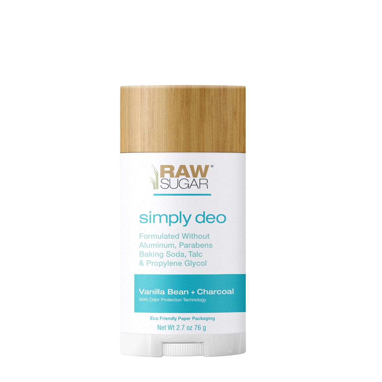 RAW SUGAR Deodorant Stick, Simply Deo (Pack of 1) Whole Body Deodorant for Women & Men, Clean Formulated without Aluminum, Baking Soda, Talc Beauty and Personal Care RAW SUGAR