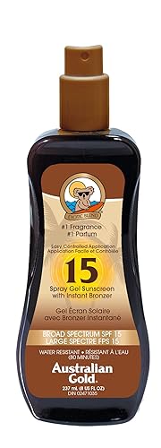 Australian Gold Exotic Blend Spray Gel Sunscreen with Instant Bronzer SPF 15-8 fl oz Beauty & Personal Care Australian Gold