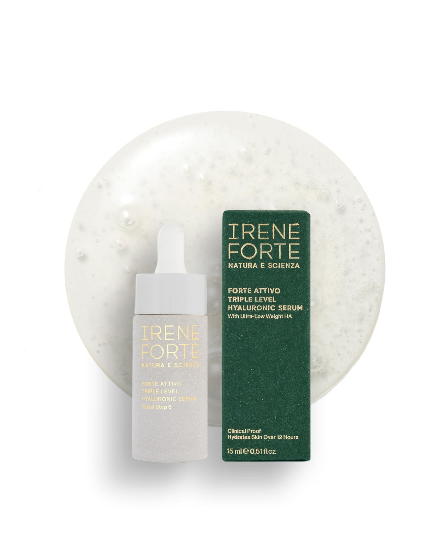 Irene Forte, Triple Level Hyaluronic Serum, Forte Attivo, .51 FL OZ Beauty & Personal Care Irene Forte