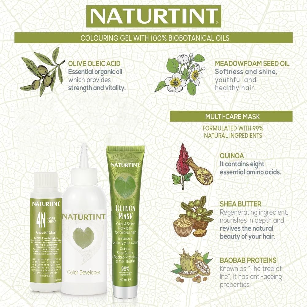 Natural Chestnut 4N 5.4 oz, Naturtint Hair Coloring Beauty & Personal Care Naturtint