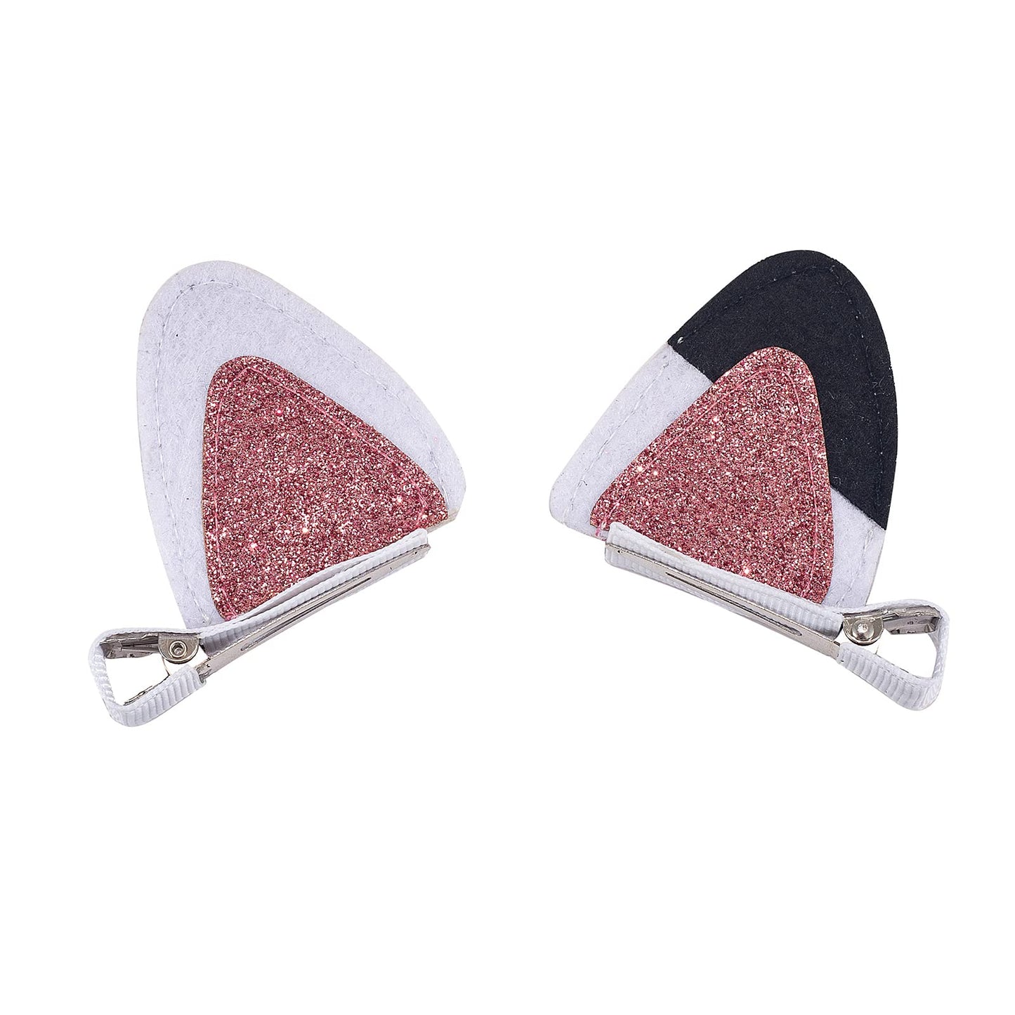 2 Pcs Cat Ears Hair Clips for Girls Cute Glitter Cat Ear Hair Pins Animal Hair Pins Barrettes for Girls Sparkly Alligator Hair Clips for Baby Girls Beauty & Personal Care GFLPO