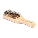 Diane Reinforced Boar Bristle Club Wave Brush for Men and Barbers - Hard Bristles for Thick to Coarse Hair - Use for Detangling, Smoothing, Wave Beauty & Personal Care Diane